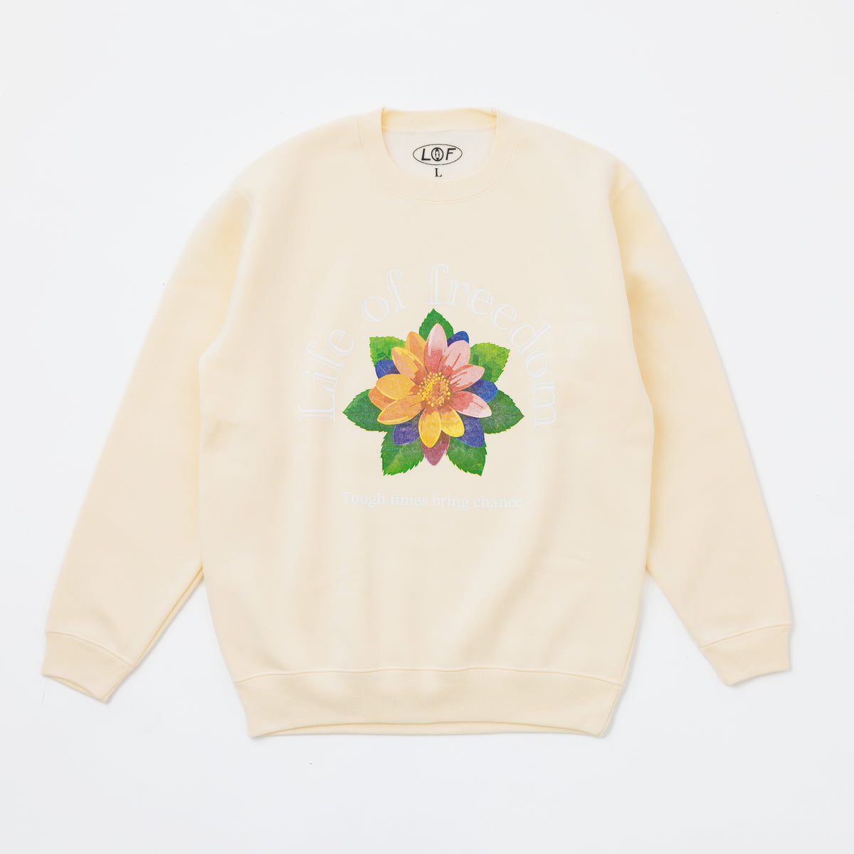 LOF flower crew sweat