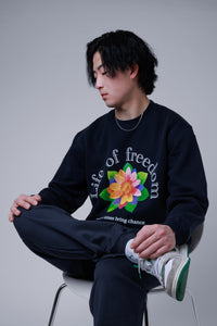 LOF flower crew sweat