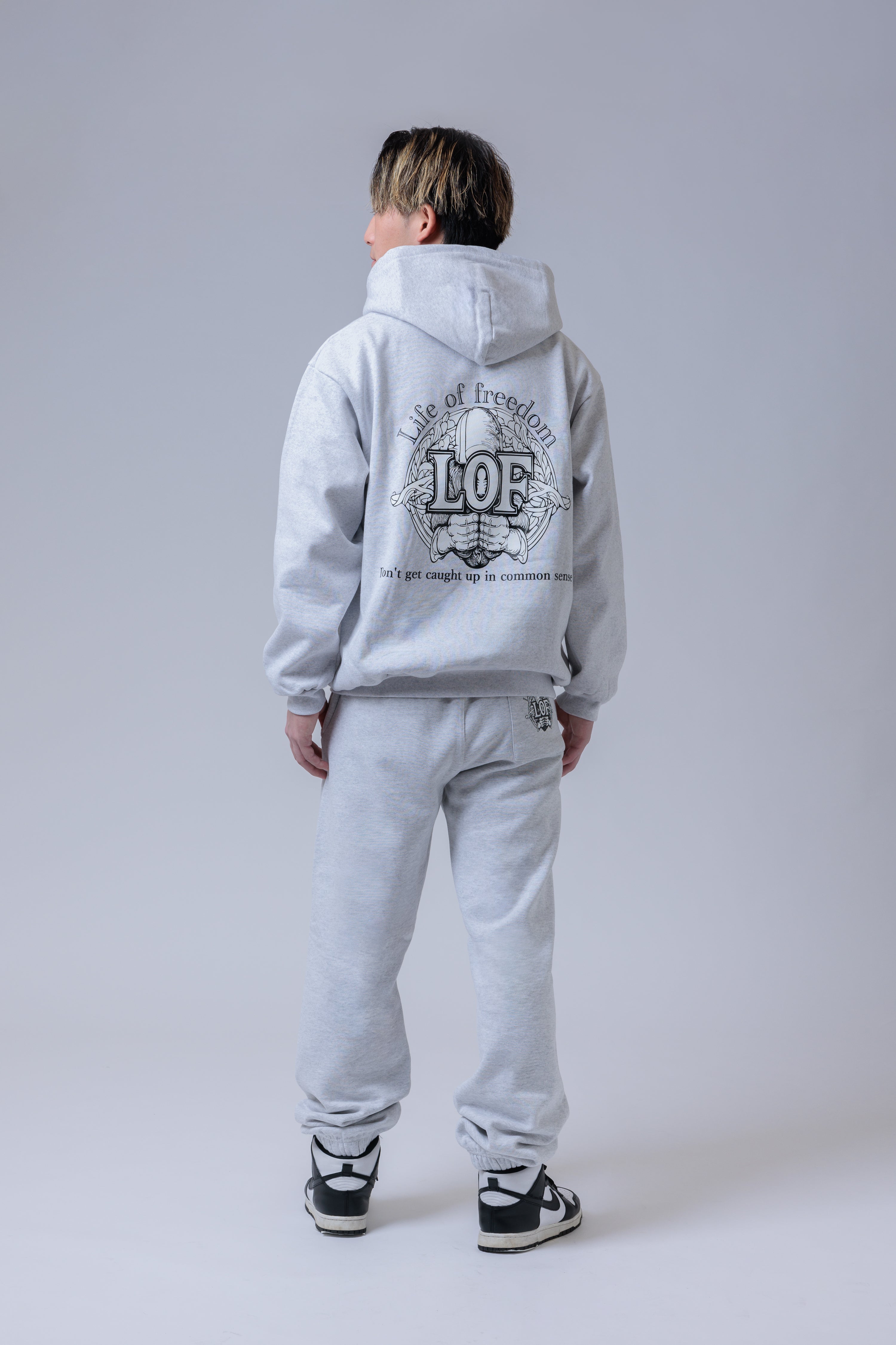 スウェット フーディ カジュアルセットアップ L〜4XL Zip-Up Cropped Light Sweat Hoodie - Grey – LÝFT
